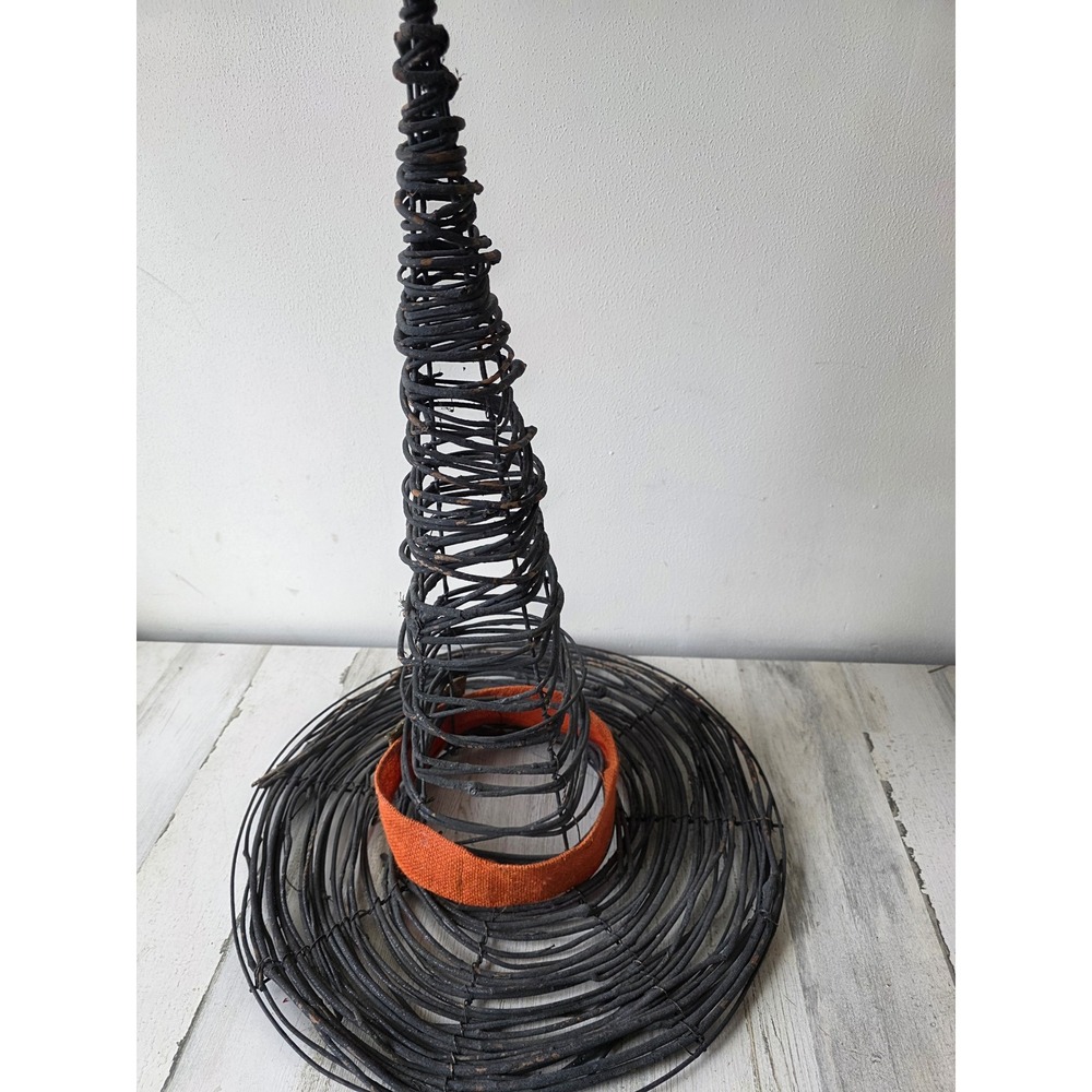 Wooden witch large‎ Halloween hat decor - Picture 4 of 8